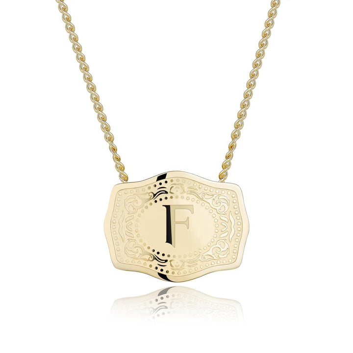 CINDY™ - Sleek Initial Letter Pendant Necklace