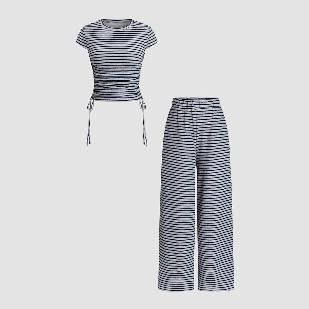 OWENA™ - Casual Striped Co-ord Lounge Set