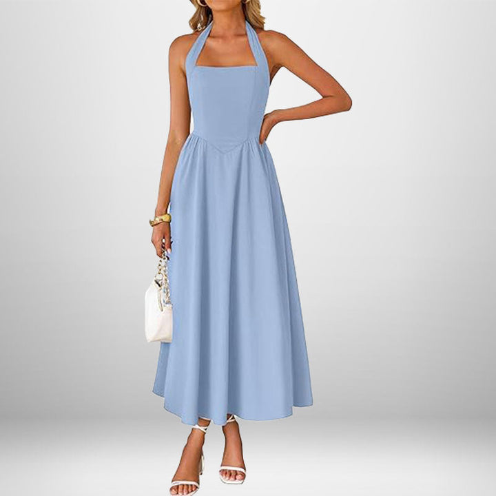 BILLIE™ - Women's Sleeveless Pocket Zipper Back A-Line Summer Dress