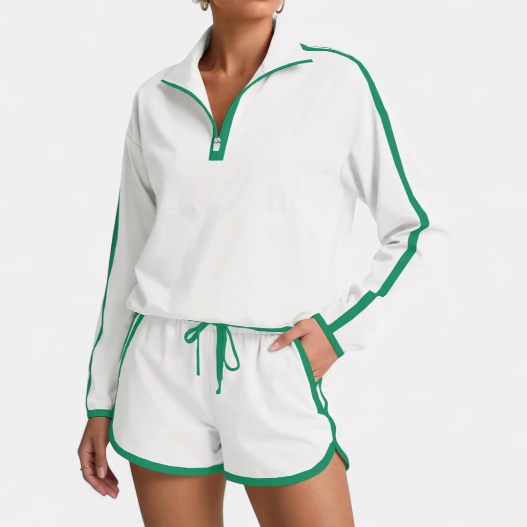 JORDANA™ – Half-Zip Pullover Tracksuit Set