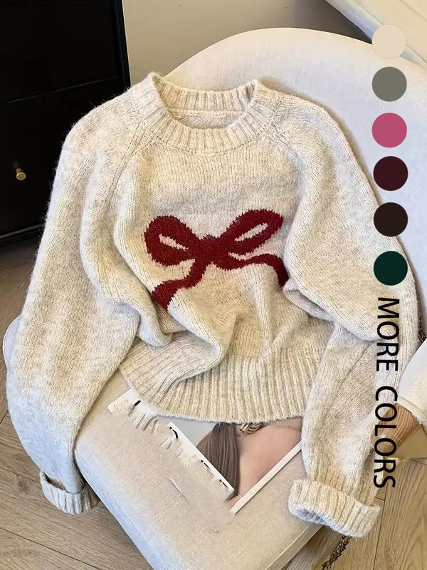 GRACIE™ - Elegant Bow Knit Sweater for Fall & Winter Fashion