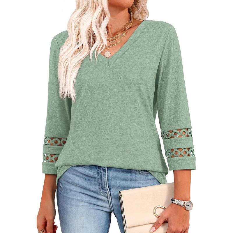 STYLI™ –  Chic Casual V-Neck Summer Top