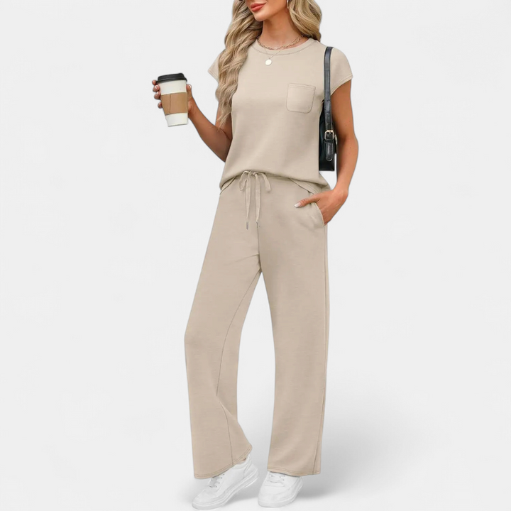 JOSETTE™ – Relaxed Crewneck Lounge Two-Piece Set