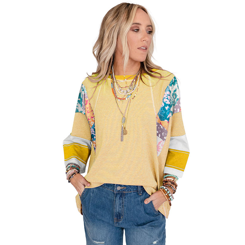 BAILEY™ – Lightweight Patchwork Batwing Top